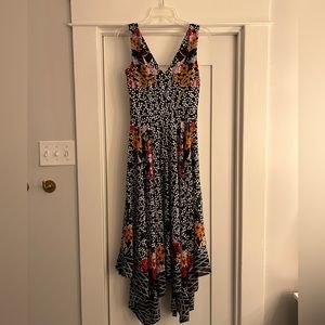 Saloni silk floral dress size 2